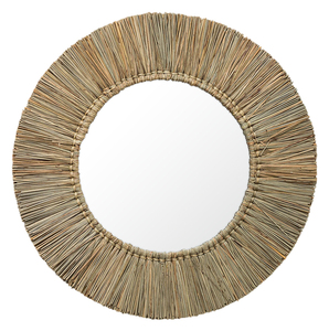Vietrustic nouveautés miroir en osier tissé jonc de mer miroir en jute décor de couloir - Product Image 2