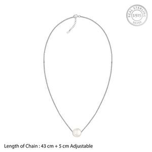 Anushka Sharma Plata Blanco Perla Luna Collar - Product Image 6