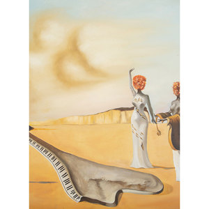 Modern Style Jaipur Rugs US Red and Orange Painting <b>Canvas</b> <b>Wall</b> Art & Tapestry - Product Image 2