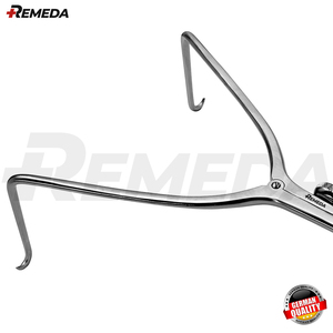 REMEDA Zelpi-Rétracteur manuel auto-retenu à 90 degrés en acier inoxydable bras profonds avec verrouillage rapide - Product Image 2