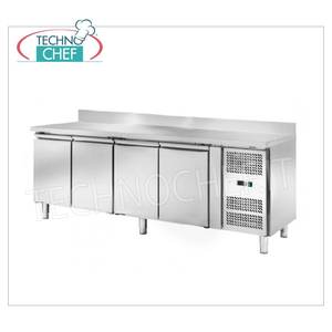 อุปกรณ์ทำความเย็นสำหรับครัวเชิงพาณิชย์ ตู้แช่ 4 ประตู รุ่น AKS4204TN แบบควบคุมอุณหภูมิ -2/+8C 449 ลิตร แบบระบายอากาศ คลาส D พร้อมแผ่นกันกระเด็น - Product Image 1