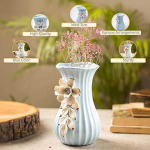 Jarrón de cerámica de alta calidad, perfecto para centros de mesa. Jarrón de cerámica clásico para decoración del hogar tradicional y elegante. - Product Image 1