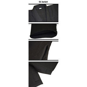 Kimono de jiu jitsu hecho a medida Venta caliente Color negro Algodón Tendencia kimono de jiu jitsu Bjj Traje para hombres Ropa de artes marciales - Product Image 4