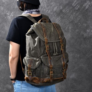 Grand sac à dos en toile unisexe, imperméable, pour l'école, le travail, les voyages, cadeau idéal pour Noël, anniversaire, pour LCB-0016C - Product Image 1