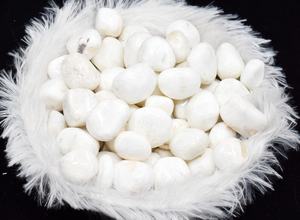 Piedras de cristal de scolecite de alta calidad, artesanías de piedra semipreciosa pulida tallada para Feng Shui, decoración del hogar a mano - Product Image 5