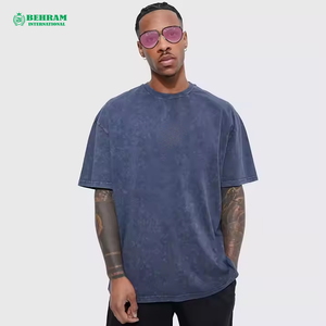 Camisetas de Algodón 100% de la Mejor Calidad, Corte Holgado, Ropa Casual para Hombre, Hombros Caídos, Antiarrugas, Secado Rápido, Ecológicas - Product Image 5
