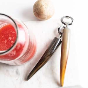 Abrebotellas de cuerno de buey con acabado de espejo de acero para regalos y bares Abrebotellas de acero de cuerno de búfalo vintage personalizado - Product Image 5