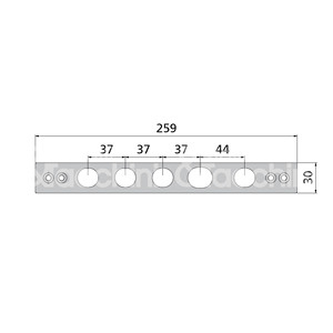Counterboard de acero cromado para series: 608DP - 668GP 618DP 678GP - Product Image 1