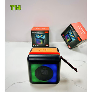 ลำโพงพกพา T14 8W RGB LED ไร้สาย พร้อมวิทยุ FM และไมโครโฟน สำหรับใช้งานกลางแจ้ง - Product Image 6