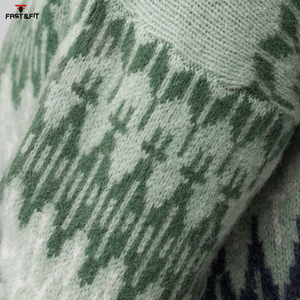 Suéter de Invierno de Manga Larga Personalizado, Antiarrugas, con Logotipo Tejido en la Parte Delantera, Talla Grande para Hombre - Product Image 6