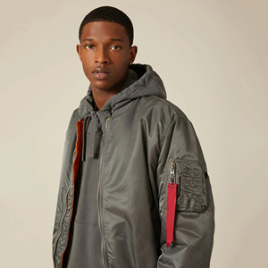 Chaquetas Bomber de Invierno para Hombre, Ligeras, Transpirables, Resistentes al Viento, de Secado Rápido, con Cuello Alto, Recubrimiento Delgado, Hechas en Pakistán - Product Image 4