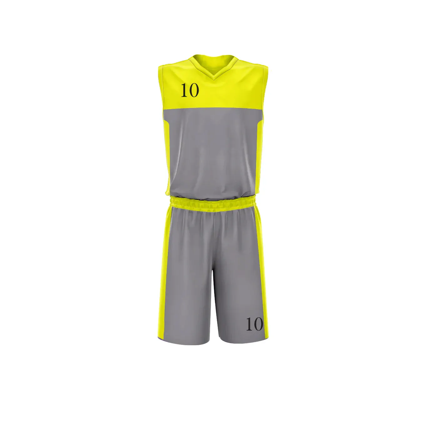 Full Sublimation Printing Basketball Uniform Sleeveless in Solid Color Basketball Uniform with Custom Printing