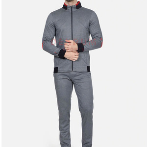 Customizable Men's Plus Size Winter <b>Tracksuit</b> Set Zipper 100% Cotton Jogging Suit Breathable Eco-Friendly Printed Logo - Product Image 1