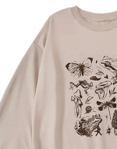 เสื้อแขนยาวซับในสำหรับผู้หญิงระบายอากาศได้ดีผ้าแคนวาส280G คอกลม2025แฟชั่นใหม่ล่าสุดสำหรับฤดูหนาว - Product Image 4