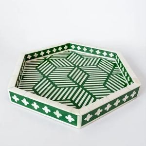 ถาดเสิร์ฟแบบฝังกระดูกทำจากอาเกตฝัง - Product Image 5