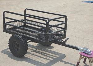 Meilleur prix petite remorque ATV en acier basse quantité minimale de commande charge lourde chariot de jardin chariot utilitaire jardinage à domicile côtés pliables toutes les roues Terrian - Product Image 6