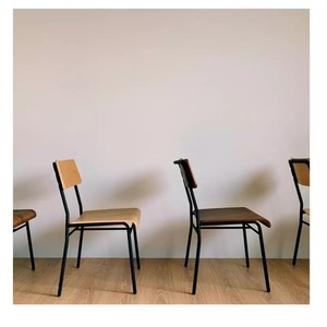 Chaise de Restaurant en bois de chêne français nordique, siège de salle à manger européen - Product Image 4