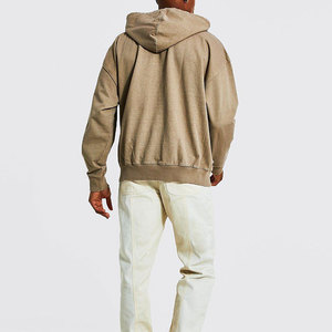 เสื้อฮู้ดดี้สตรีทแวร์ฤดูหนาวสุดฮิต ผ้าฝ้าย 100% แบบเรียบ แต่งดีเทลขาดๆ พร้อมโลโก้ปรับแต่งได้ พิมพ์ลายดิจิทัล แห้งเร็ว ระบายอากาศได้ดี - Product Image 2