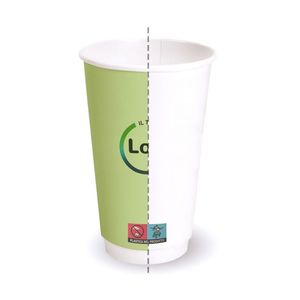Vasos de Cartón Kraft de Doble Pared con Logotipo Personalizado, 200ml, 300ml, 100ml, Impermeables y Biodegradables - Product Image 2