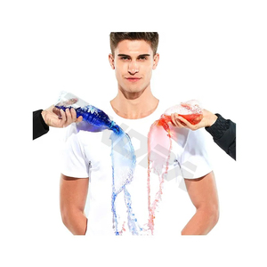Nouveaux T-shirts pour hommes en tissu nano hydrophobe, résistant aux taches, respirant, écologique, imperméable, avec logo personnalisé, manches courtes, séchage rapide - Product Image 1