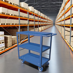 Mesa de carrito de herramientas rodantes de tres capas directa de fábrica de Vietnam, acero resistente de alta calidad, nueva condición con soporte personalizado - Product Image 2