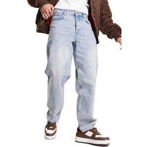 Servicio OEM de diferentes colores Calidad Premium Cómodo Diseño único Último estilo Transpirable Recto Pantalones vaqueros de tiro medio para hombres - Product Image 1