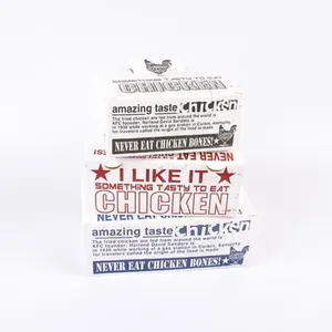Kotak kertas harga wajar kualitas tinggi kotak bungkus makanan Makanan Cepat kotak kemasan ayam goreng ramah lingkungan