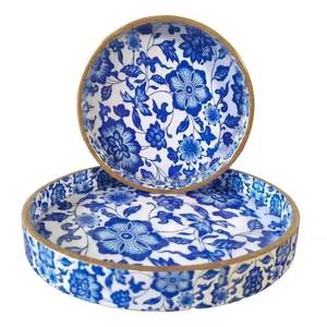 Printed Wooden <b>Enamel</b> Serving <b>Trays</b> for Weddings and Decorative - Product Image 1