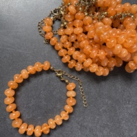 Pulsera de Perlas de Agua Dulce con Cuentas de Piedra Natural y Cadena de Acero Inoxidable Dorado, Joyería de Moda para Regalo