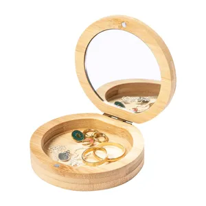 Boîte à bijoux en bambou écologique Mirishi pour vos gadgets - Product Image 1