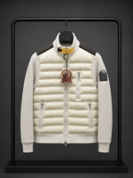 Blouson d'hiver hybride matelassé pour homme, coupe bomber, entièrement zippé, chaud, coupe-vent, décontracté, pour l'extérieur et la ville