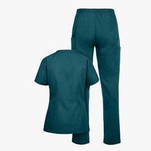 ชุดสครับทางการแพทย์คุณภาพสูงสำหรับทุกเพศ แขนสั้น ระบายอากาศได้ดี ผ้าเนื้อนุ่ม ยืดหยุ่น น้ำหนักเบา ปรับได้ เหมาะสำหรับโรงพยาบาล - Product Image 4