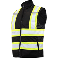 Logo personnalisé vente en gros Construction hiver haute visibilité à manches longues 3M fluorescent travail hommes veste réfléchissante de sécurité