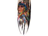 Vente en gros de mini planche de surf en bois décor pour salon tenture murale maison décoration intérieure panneau cadeau élégant