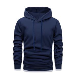 Pull à capuche gris et noir pour homme, décontracté, à manches longues, chemise à col rond, couleur unie, sweat-shirt pour homme, printemps et été - Product Image 3
