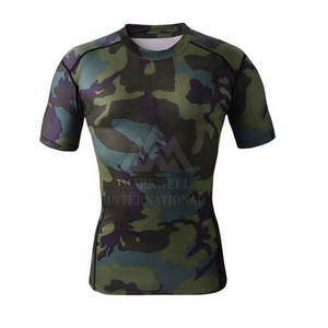 Ropa de Compresión para Hombre, Camiseta de Protección Solar Duradera, Venta al por Mayor, Camiseta de Protección Solar de Secado Rápido de la Mejor Calidad - Product Image 1