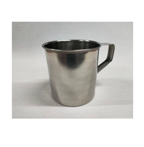 แก้วกาแฟสแตนเลสสตีลมีคุณสมบัติภายในเป็นโลหะสำหรับใช้ในห้องครัวด้านล่างวัสดุเป็นมิตรต่อสิ่งแวดล้อมต้นกำเนิดจากอินเดีย - Product Image 1