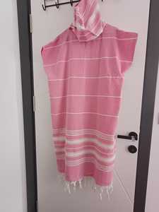 Turkish Cotton <b>Poncho</b> Hooded Colorful Virgo Model Quick Drying Water Absorbent Washable Standard Good Quality Beach Pool Spa - Product Image 4