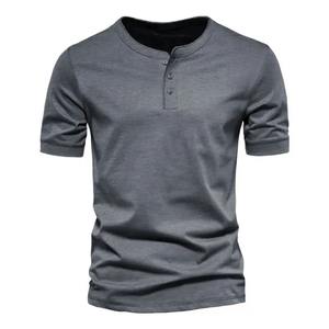 100% T-shirt en coton lourd biologique pour hommes T-shirts imprimés personnalisés de haute qualité Méthode de sérigraphie en soie - Product Image 6