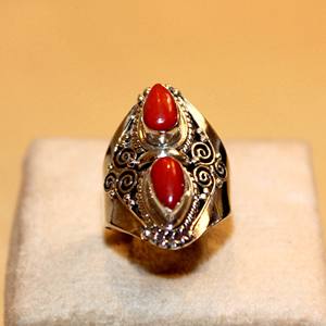 Rudra Gems Fabriqué à la main Lunette Réglage Gemme Malachite Bague à la mode Offre Spéciale Femmes Cadeau Personnalisé Fête Argent 925 Bande OEM Troisième - Product Image 2