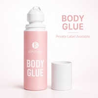 Colle corporelle hypoallergénique en gros, adhésif cutané à tenue souple sans résidu pour les magasins de produits de beauté