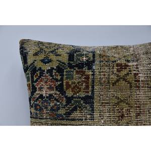 Coussin de sol multicolore bohème en laine écologique, antidérapant, amovible et lavable, 16x16 pouces, tissé, brodé, patchwork Kantha - Product Image 2