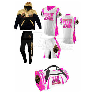 Vêtements d'entraînement Uniforme de cheerleading de dernière conception Uniforme de cheerleading à contraste de couleur en gros - Product Image 1