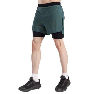 กางเกงขาสั้นลำลองสำหรับผู้ชาย ผ้าสแปนเด็กซ์/โพลีเอสเตอร์ น้ำหนักเบา ใส่ทำงาน ออกกำลังกาย แห้งเร็ว เป็นมิตรกับสิ่งแวดล้อม มีเชือกผูกเอว - Product Image 1