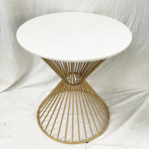 Convertible Stone Top Iron Frame <b>Coffee</b> <b>Table</b> for Living Room Decor-Durable Living Room Furniture - Product Image 2