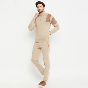 Chándal de gran tamaño de algodón 100% con estampado de farol y cremallera completa con capucha Conjunto de dos piezas Chándal estampado con cremallera - Product Image 1