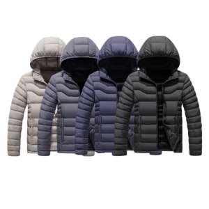 Chaqueta de Invierno Acolchada de Alta Calidad con Cuello Alto, Gruesa y Cálida para Hombre, Chaquetas Acolchadas de Primera Calidad para Jóvenes y Adultos - Product Image 4