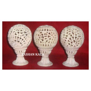 Nouveau bougeoir en stéatite naturelle de la meilleure qualité avec un design de fleur de luxe sculpté à la main bougeoir à thé à des fins de cadeau - Product Image 1