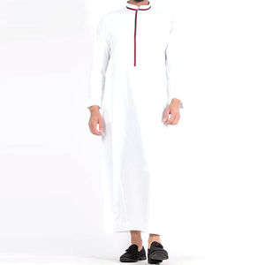 Robe arabe brodée Jubbah Thobe pour homme Vêtement islamique décontracté de qualité supérieure pour homme Jubbah de qualité supérieure Vente en gros très demandée - Product Image 1