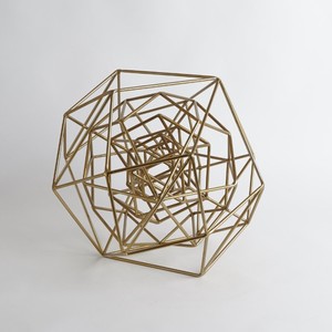 Sculpture irrégulière en aluminium, argentée, polie, antique, moderne, décoration d'intérieur, personnalisable - Product Image 2